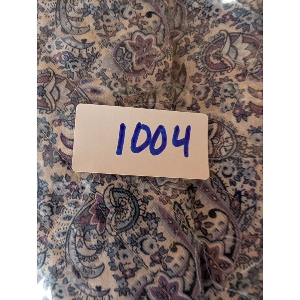 VTG Laura Ashley Quilted Paisley Cotton Jacket Boho Cottage Prairie Floral Large - Picture 14 of 14